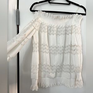 Sleeveless white top